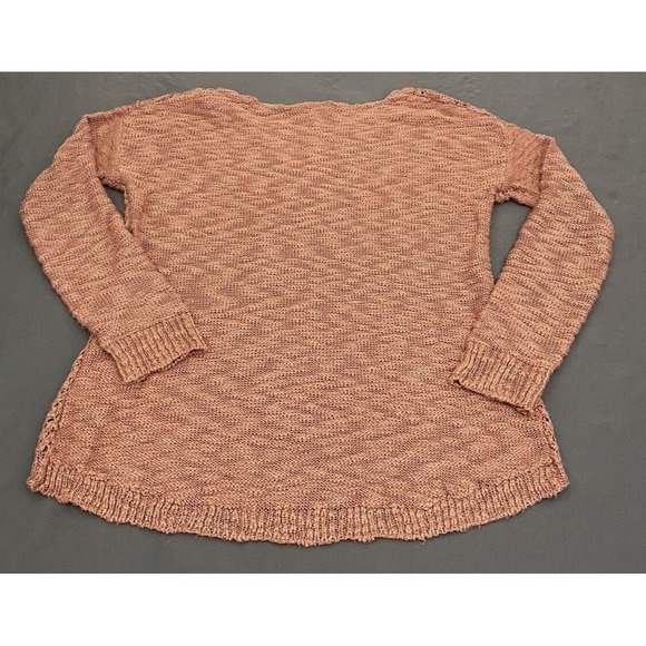 Cloud Chaser Sweater Womens Small Pink Pullover Open Knit Top - Picture 8 of 11